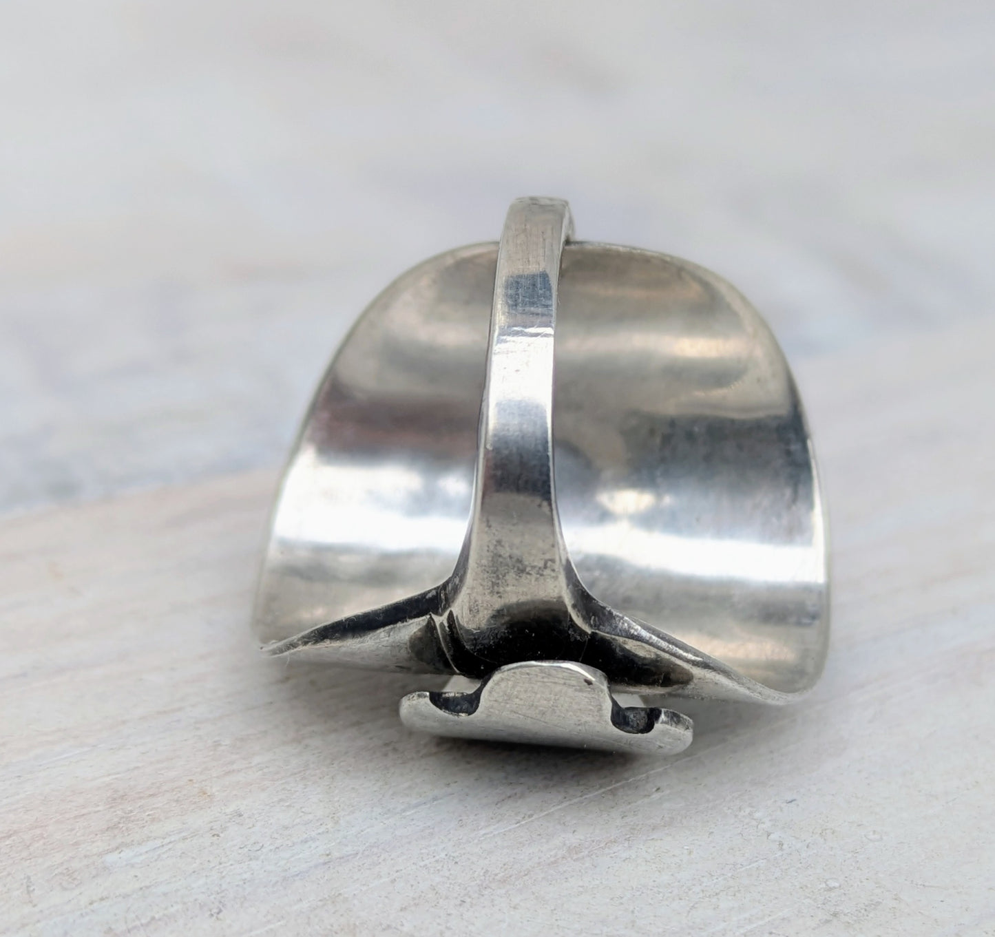 1967 Sheffield Sterling Silver Spoon Ring