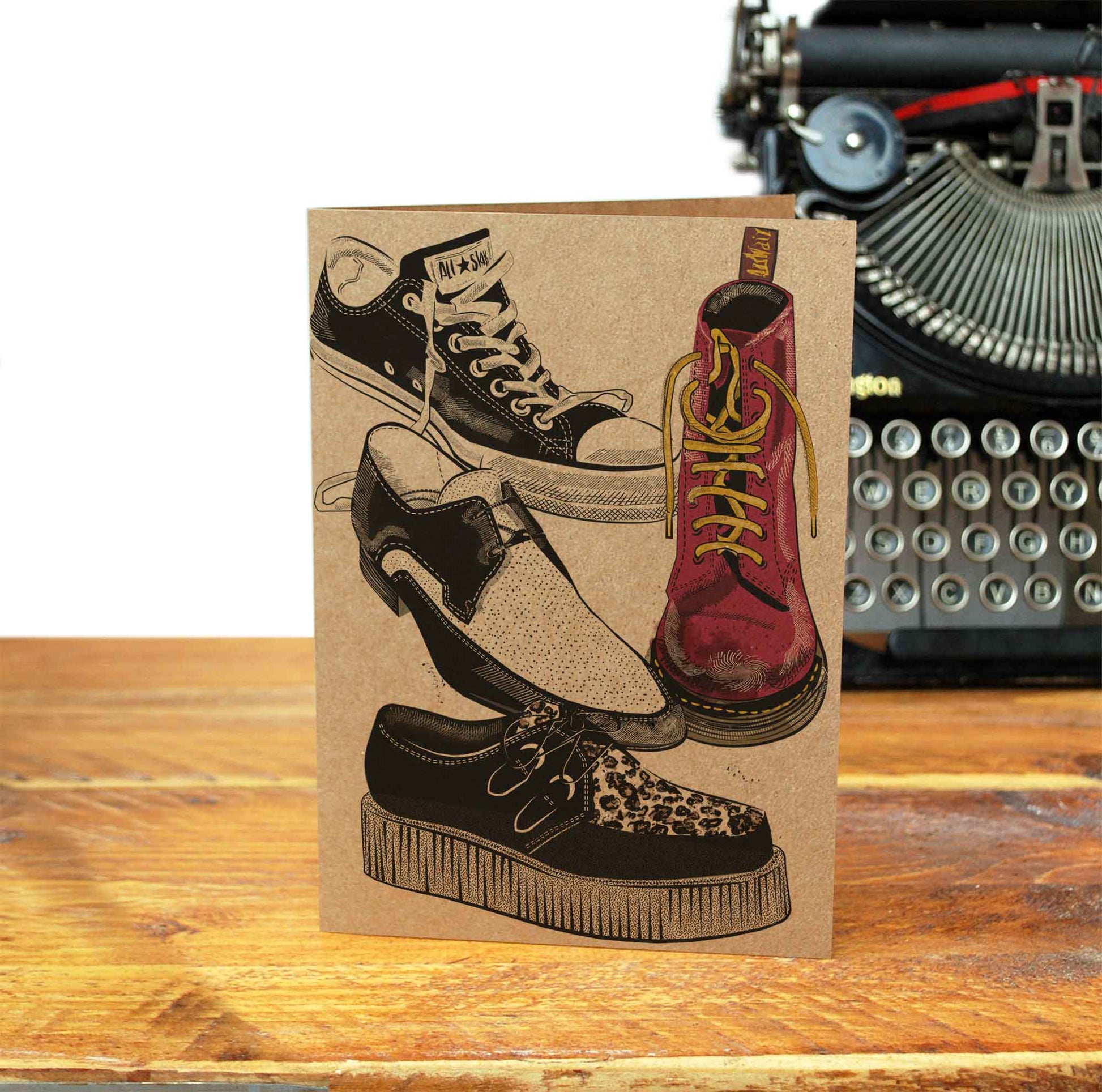 ROCK N ROLL Footwear - Greeting Card