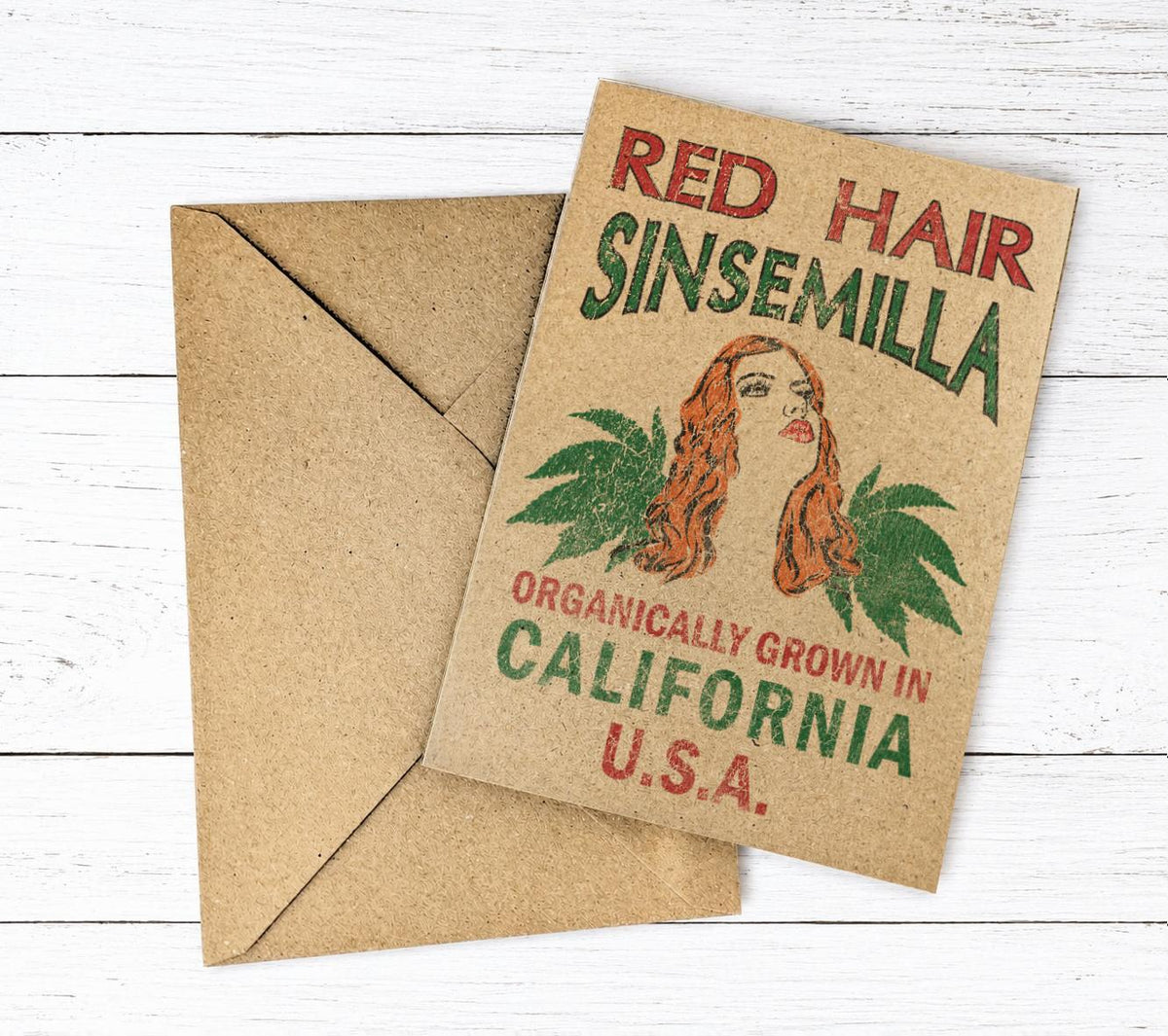 SINSEMILLA Vintage Art Greeting Card