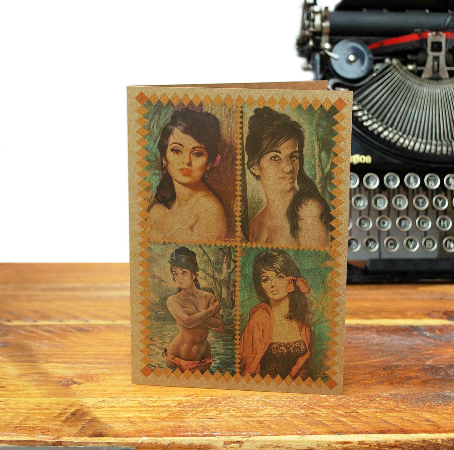 nymph woodland goddess 60s kitsch paintings