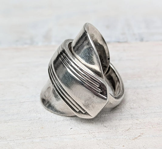 Vintage Art Deco Unisex Spoon Ring