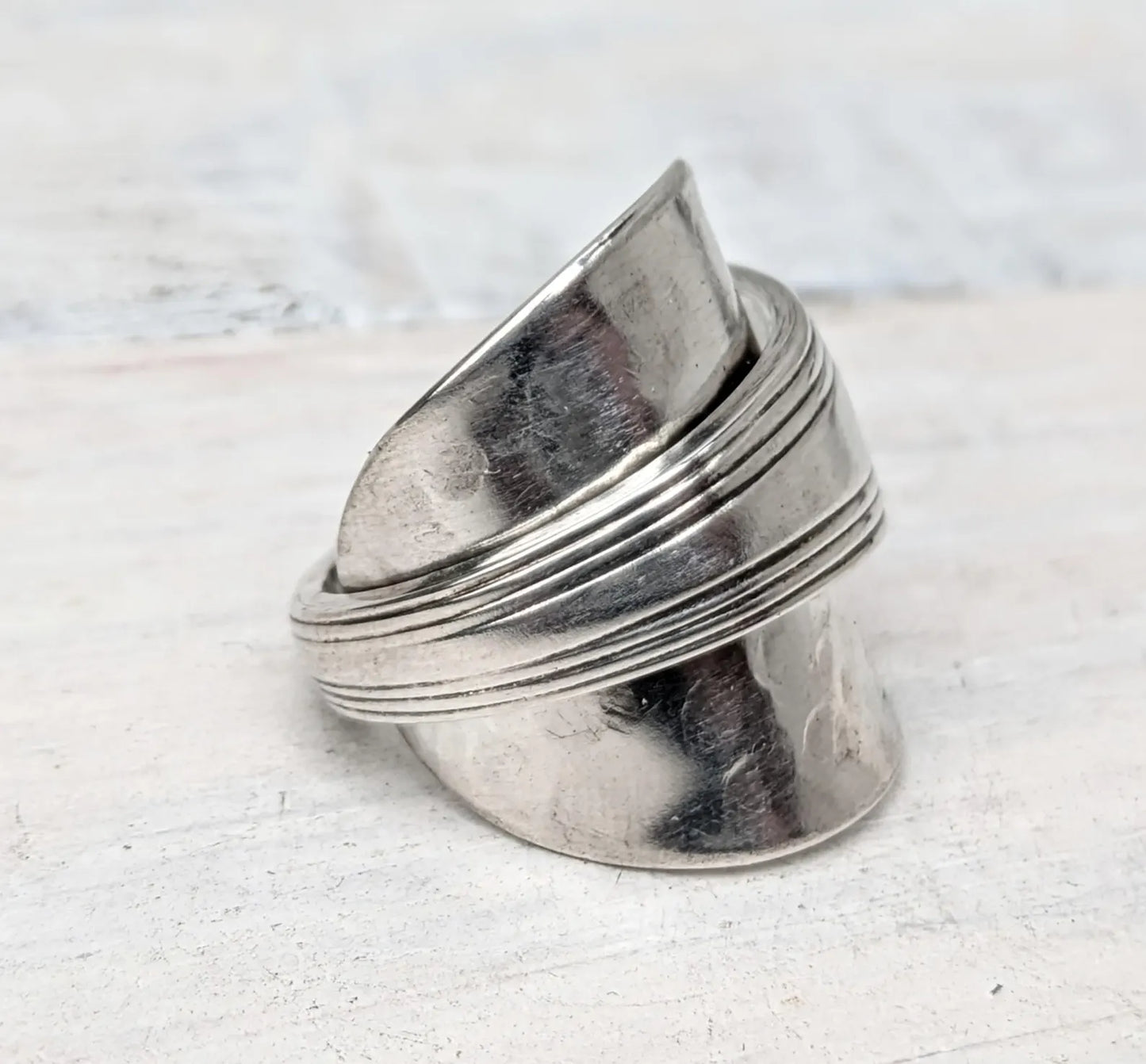 Vintage Art Deco Unisex Spoon Ring