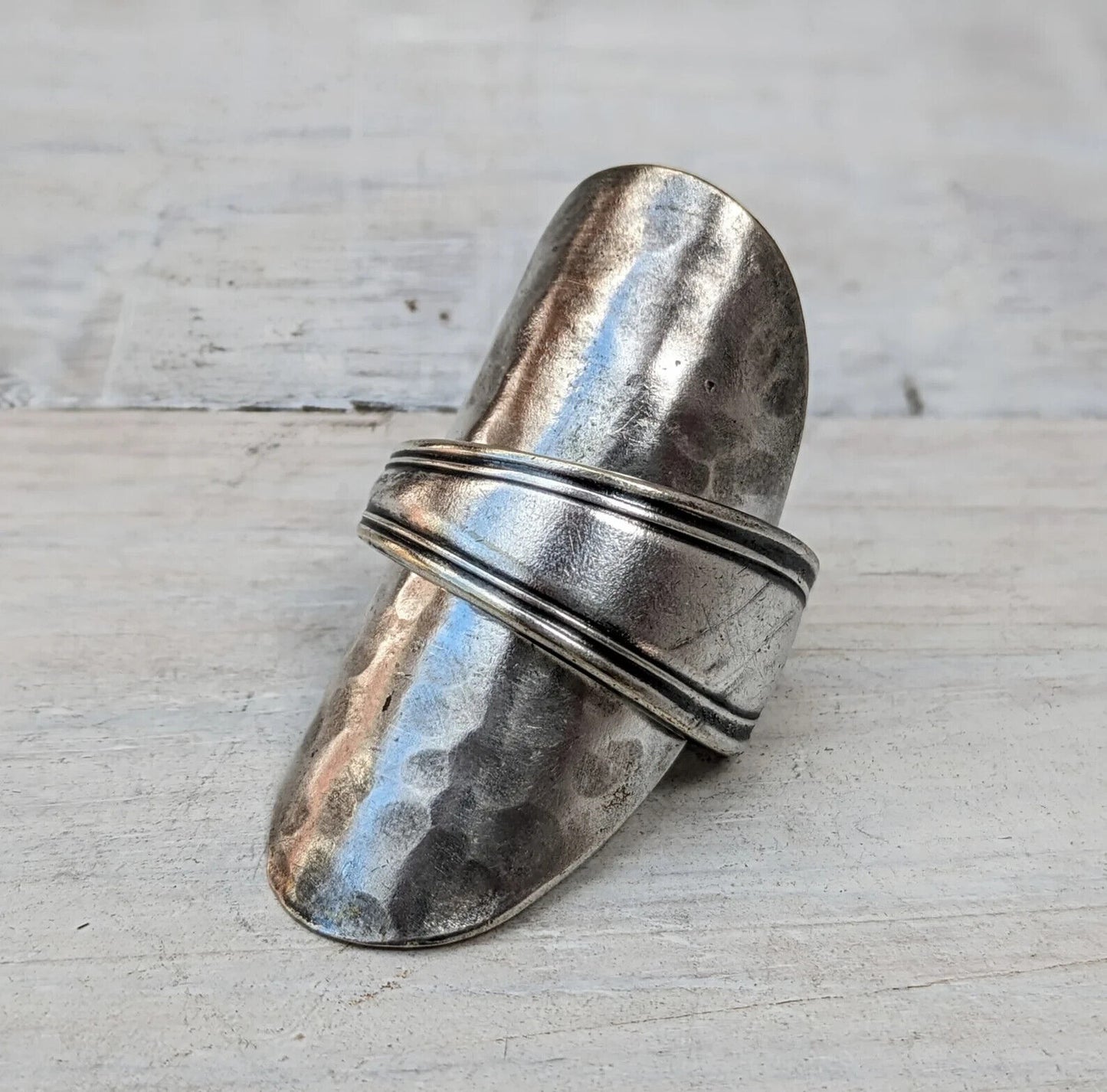 LARGE Vintage Baby Spoon Ring Upcycled Jewelry