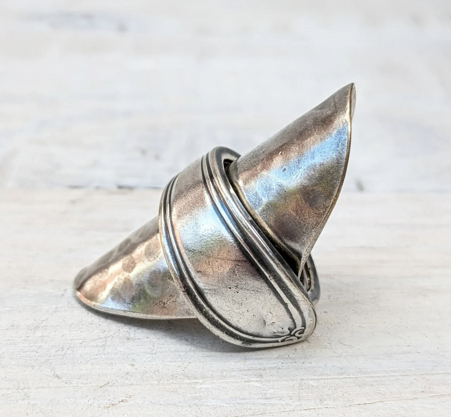 LARGE Vintage Baby Spoon Ring Upcycled Jewelry