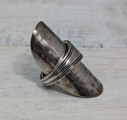 LARGE Vintage Baby Spoon Ring Upcycled Jewelry