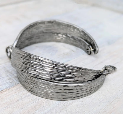 Stainless Steel Patterend Handmade Bracelet
