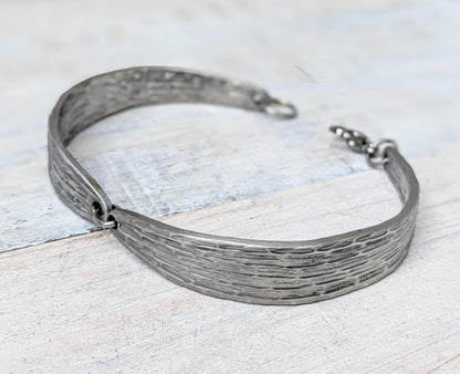 Stainless Steel Patterend Handmade Bracelet