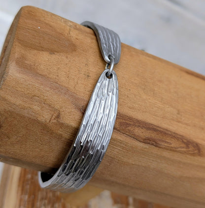 Stainless Steel Patterend Handmade Bracelet