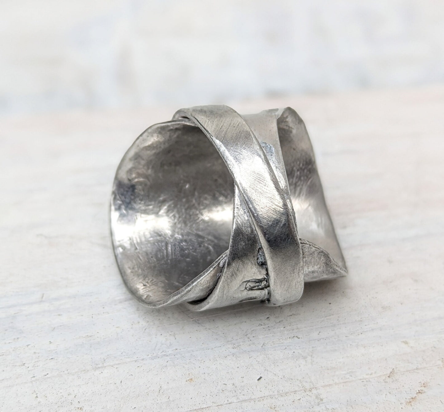 Sterling Silver Baby Spoon Ring