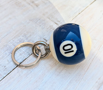 mini pool ball key chain Trending