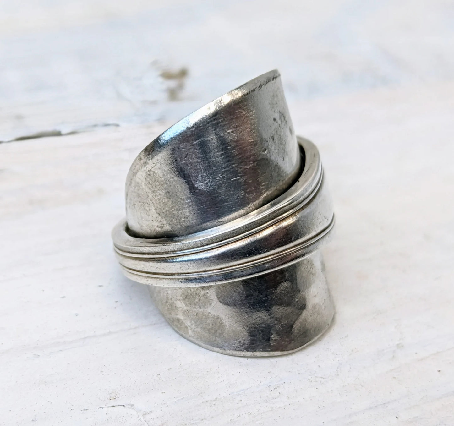 Vintage Spoon Ring - Upcycled Boho Jewelry - Unisex Ladies / Men's Jewelry