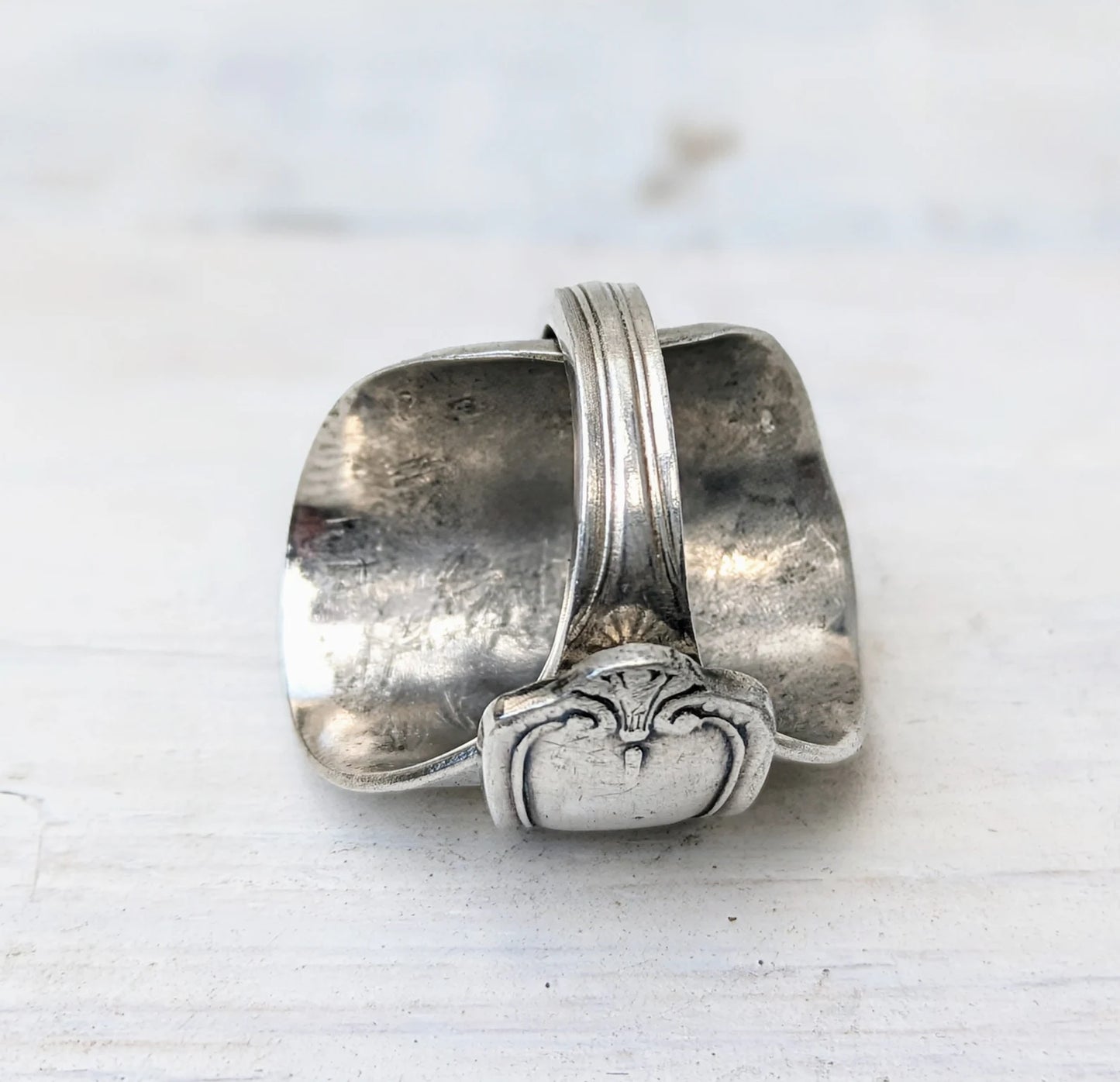 Vintage Spoon Ring - Upcycled Boho Jewelry - Unisex Ladies / Men's Jewelry