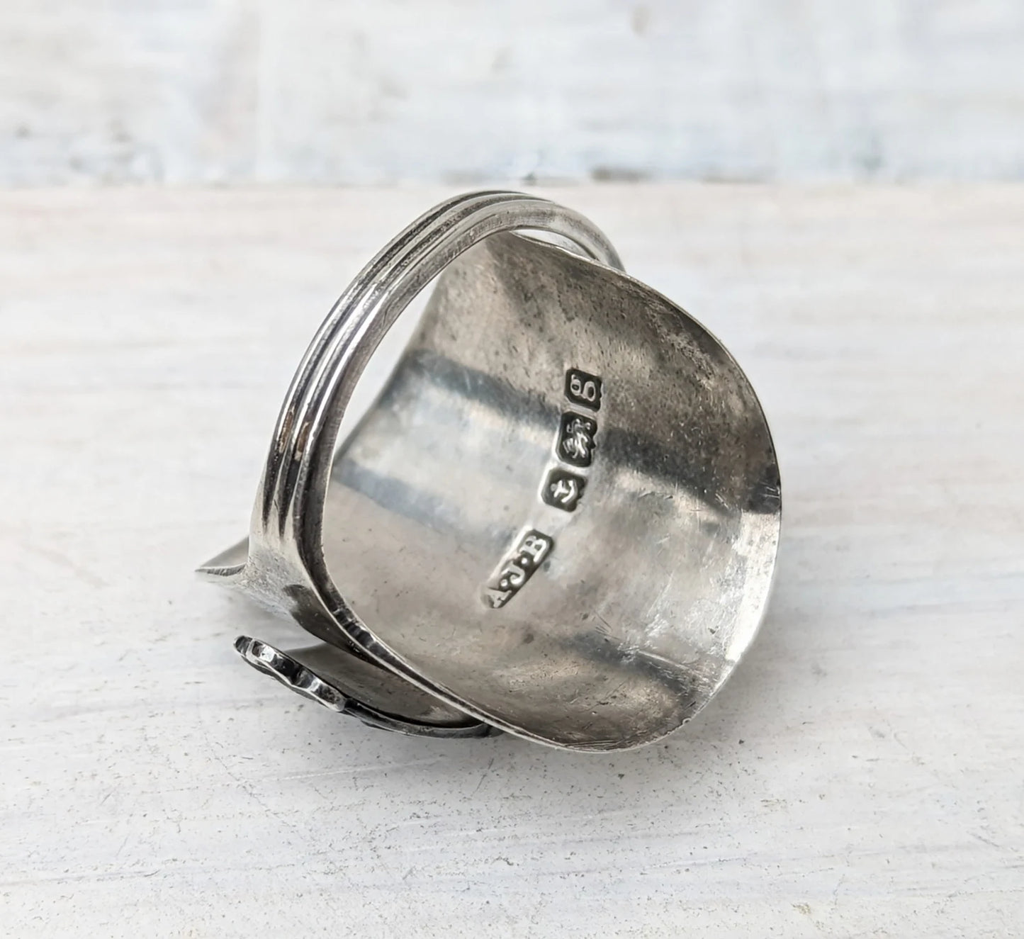 Birmingham Sterling SILVER 1906 Spoon Ring