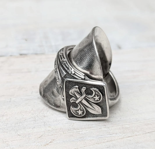 Fleur De Lys Spoon Ring