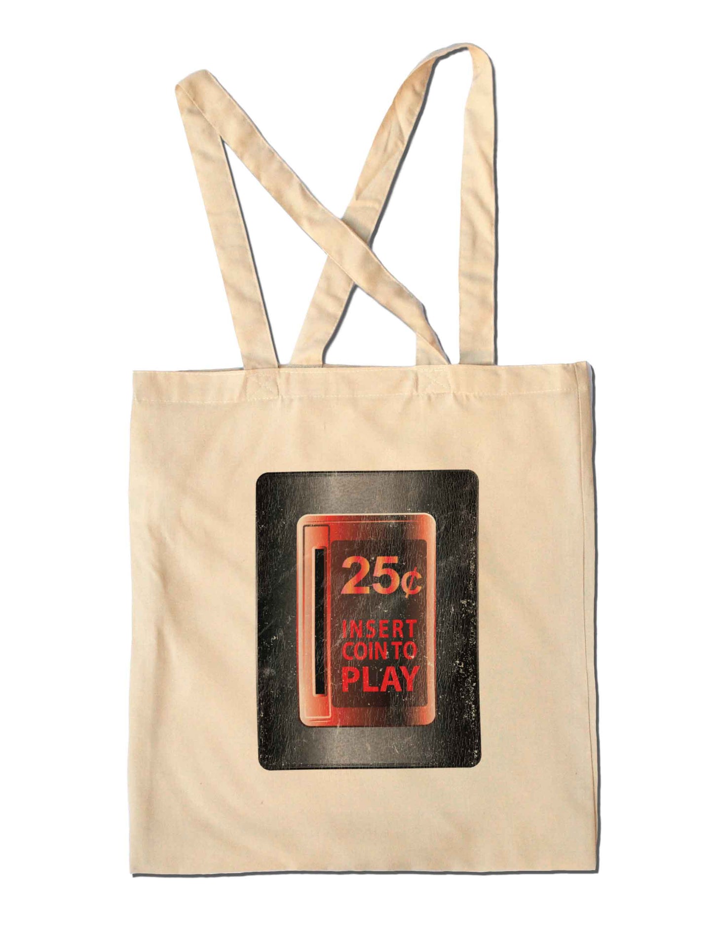 Retro Gamer INSERT COIN Arcade Coin Op Shopping Tote Bag