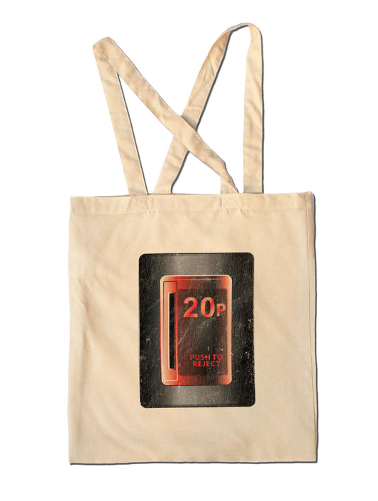 Retro Gamer INSERT COIN Arcade Coin Op Shopping Tote Bag