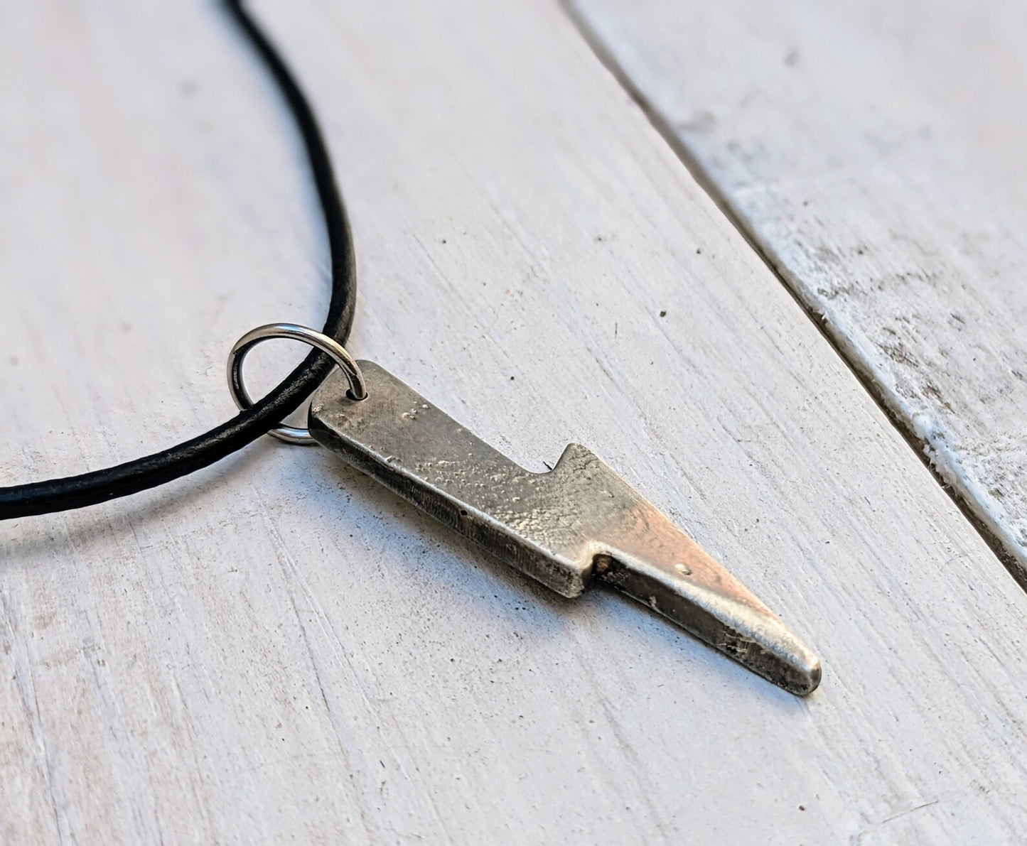 LIGHTNING BOLT Sterling Silver Handmade Pendant