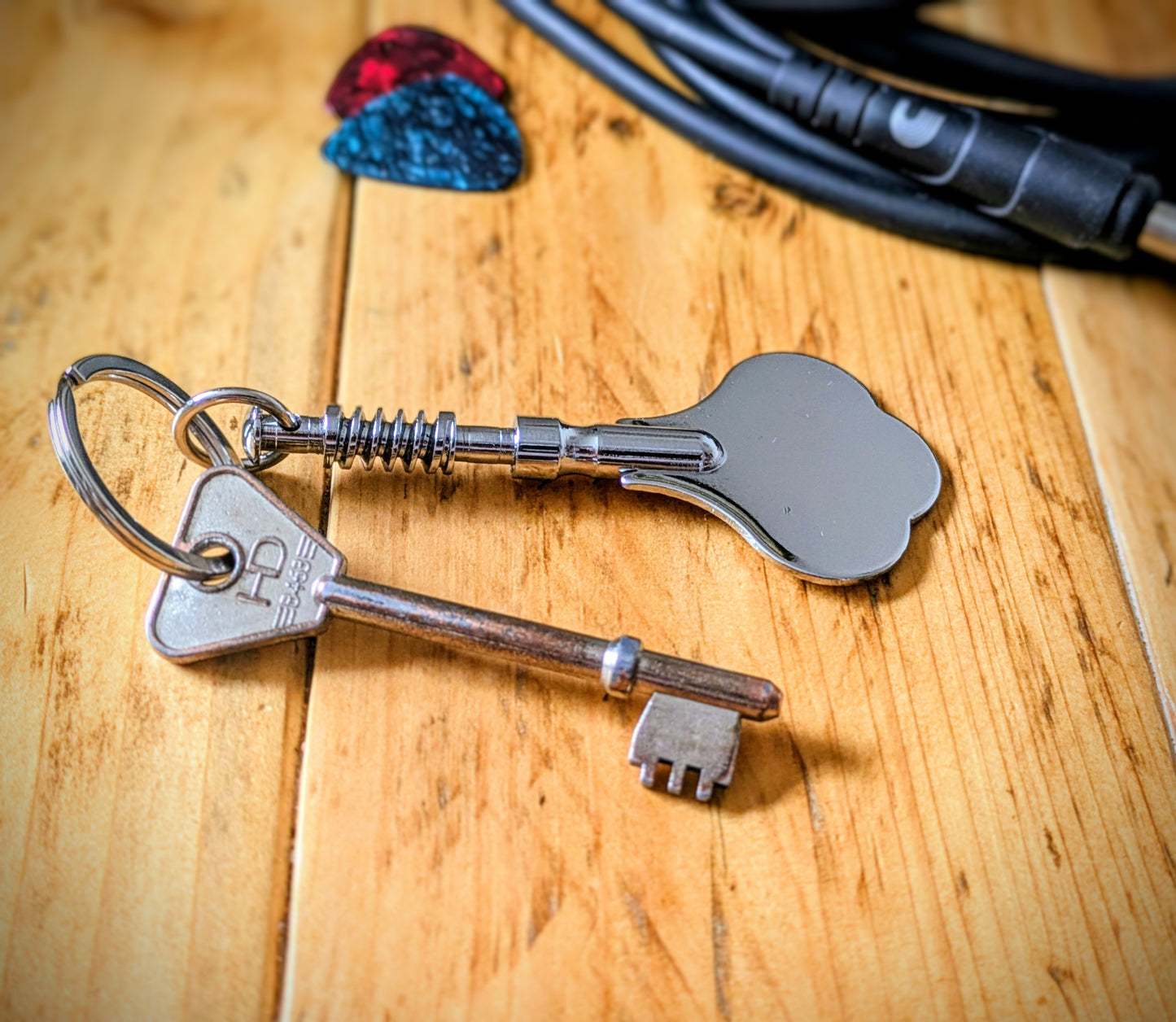 bass player accessory key chain