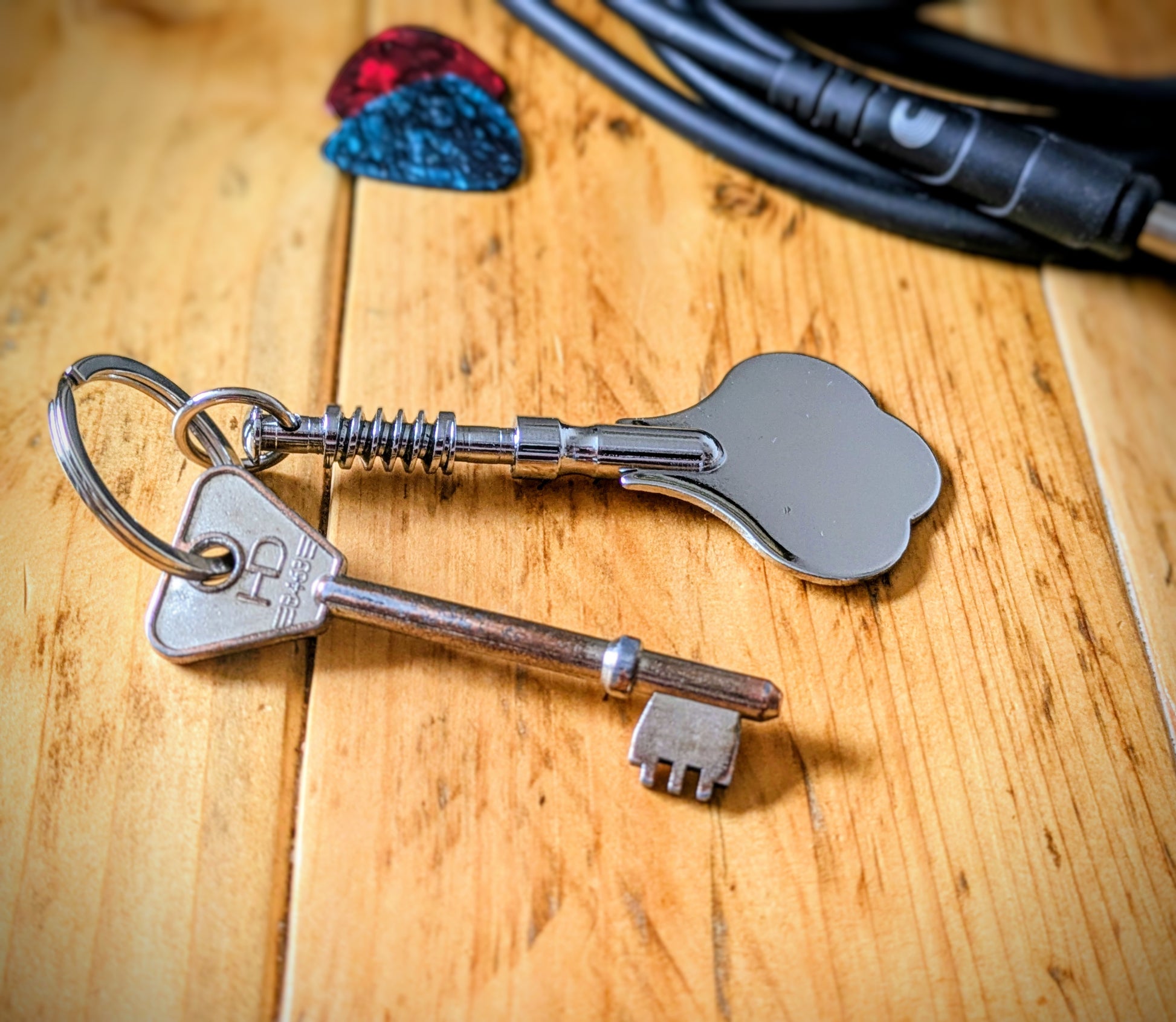 bass player accessory key chain