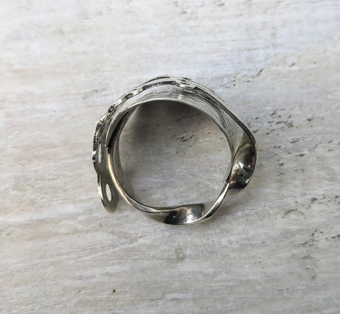 Floral Style Spoon Ring