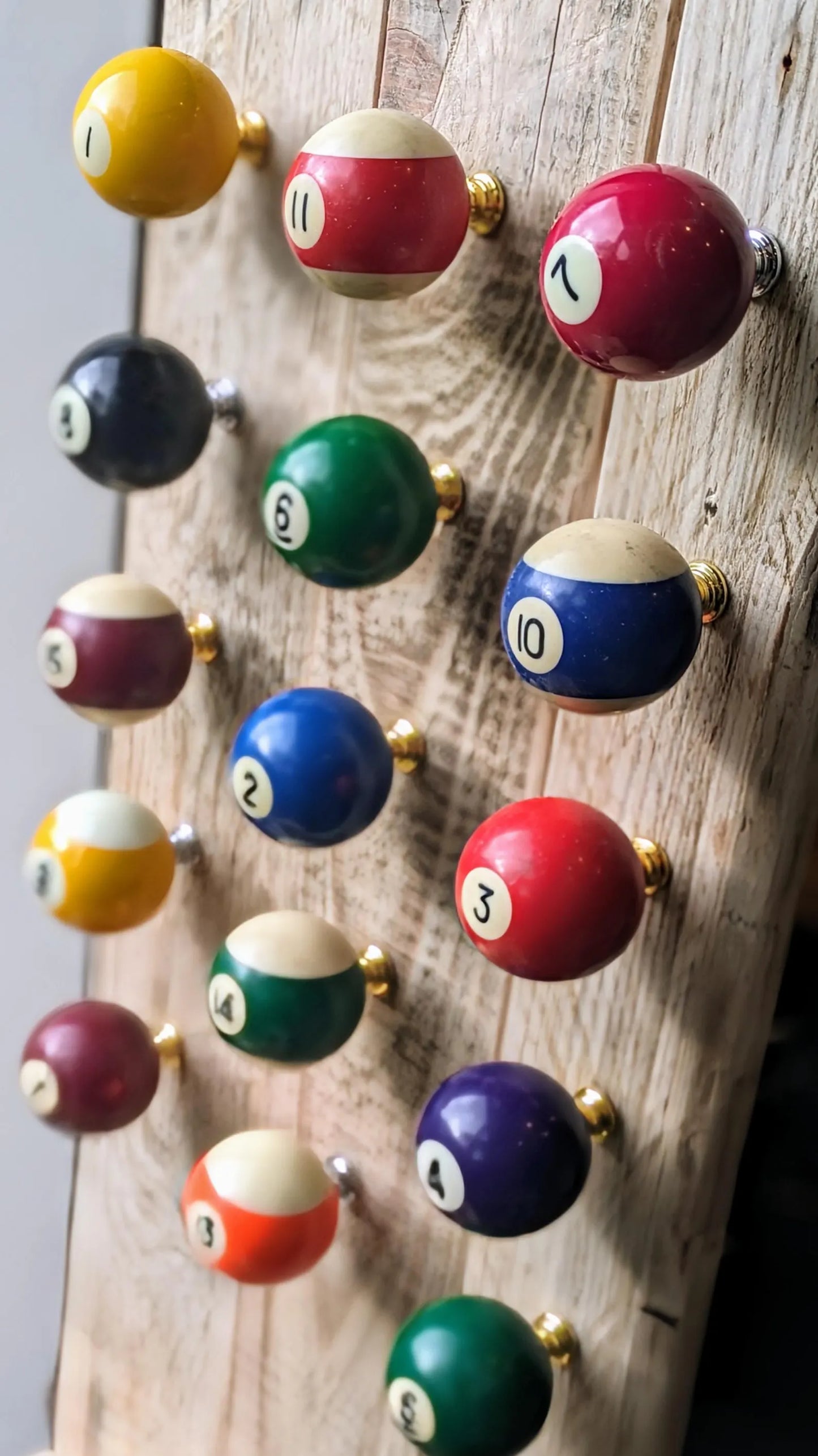 pool ball drawer pulls