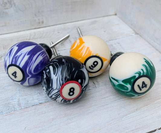 pool ball cabinet cupboard door pulls