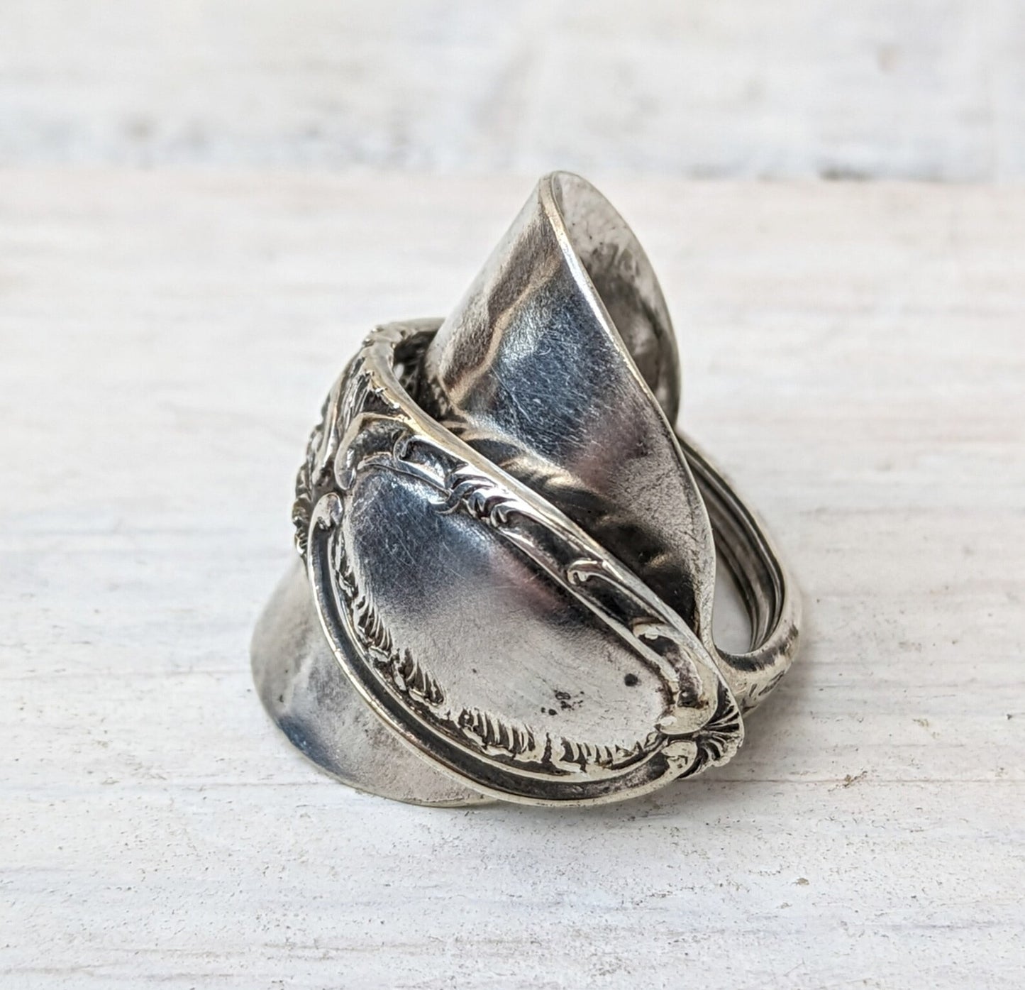 Vintage Spoon Ring - Men's / Ladies - Handmade Unisex Floral Jewelry