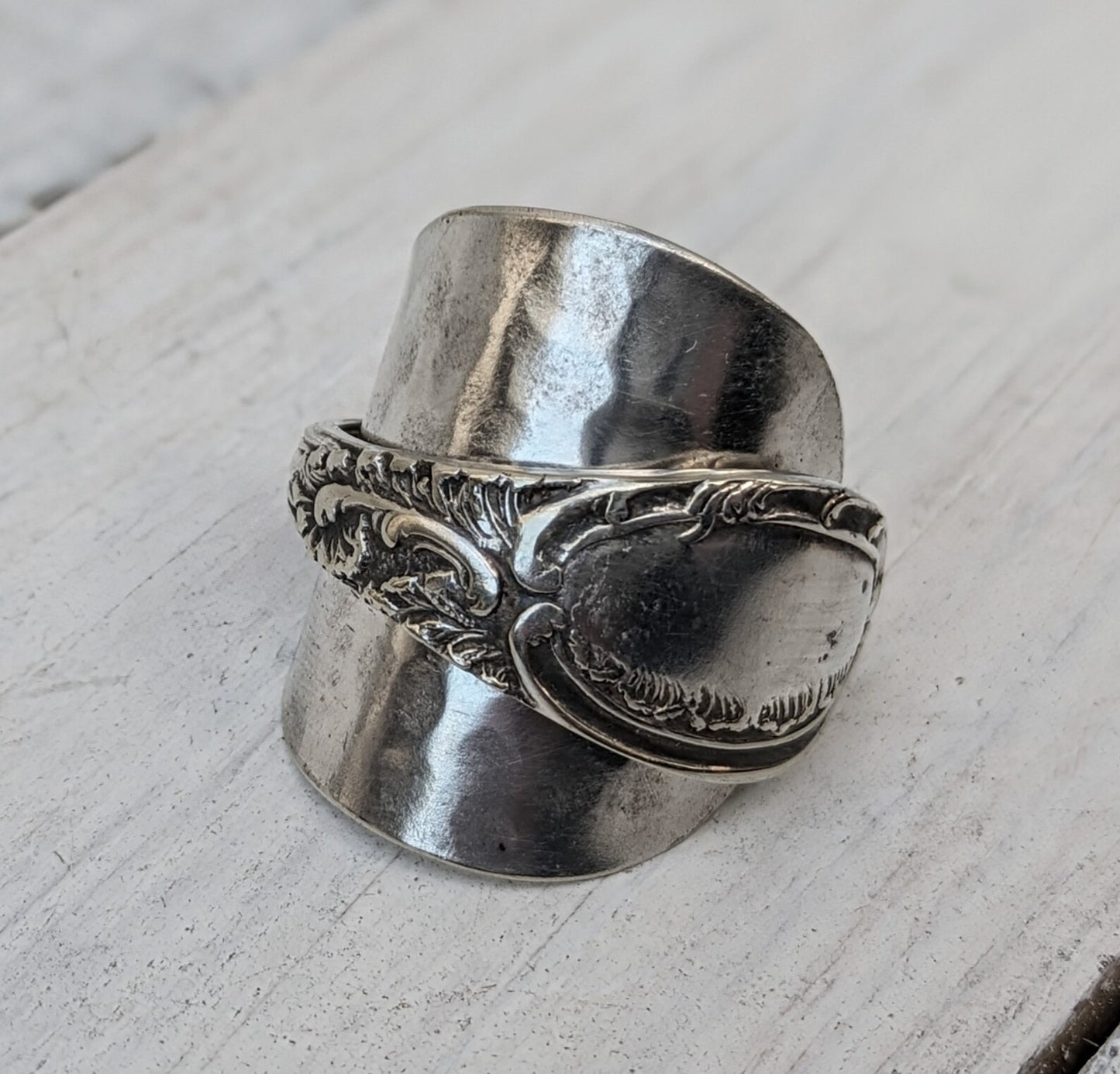 Vintage Spoon Ring - Men's / Ladies - Handmade Unisex Floral Jewelry