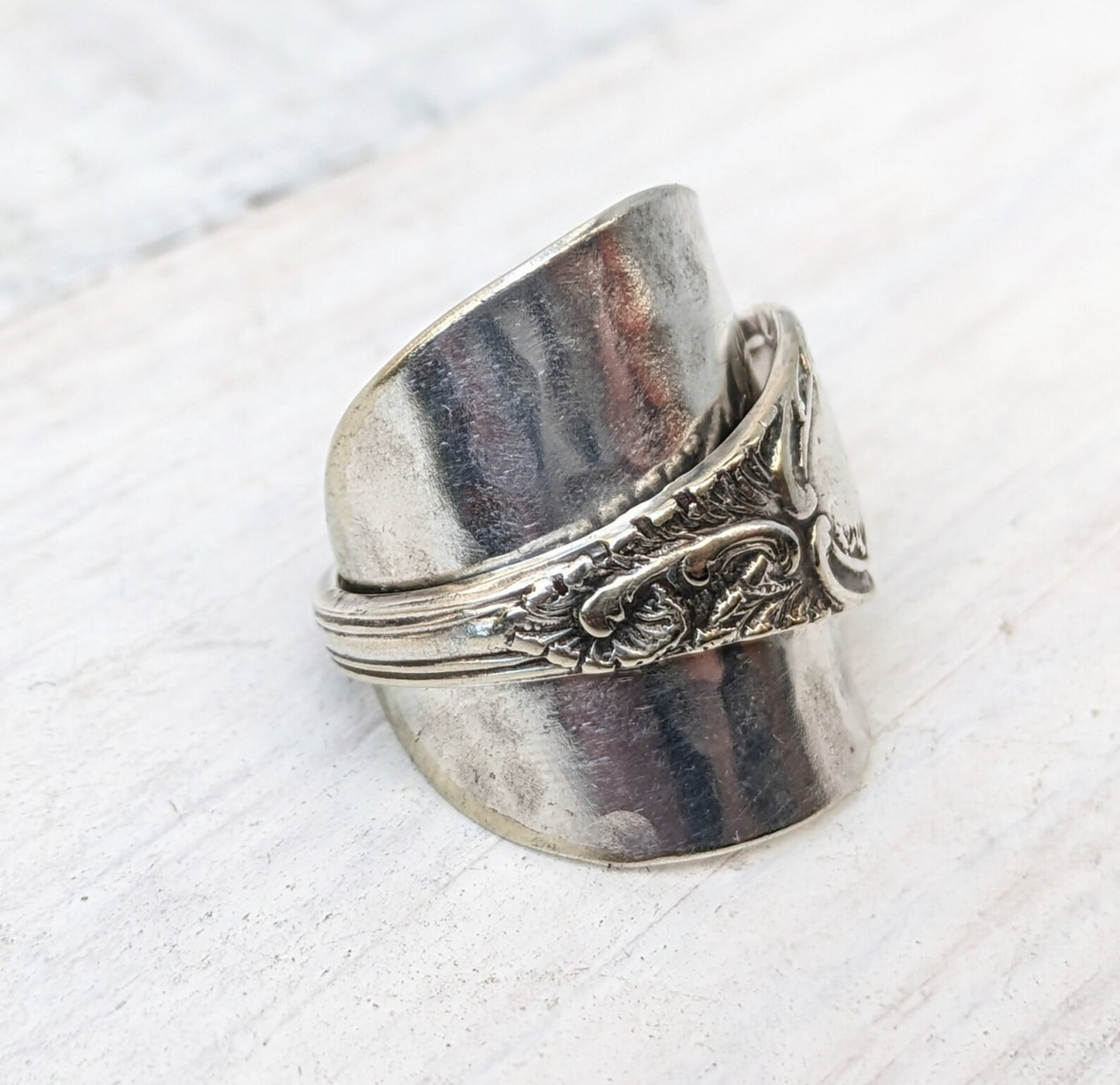 Vintage Spoon Ring - Men's / Ladies - Handmade Unisex Floral Jewelry