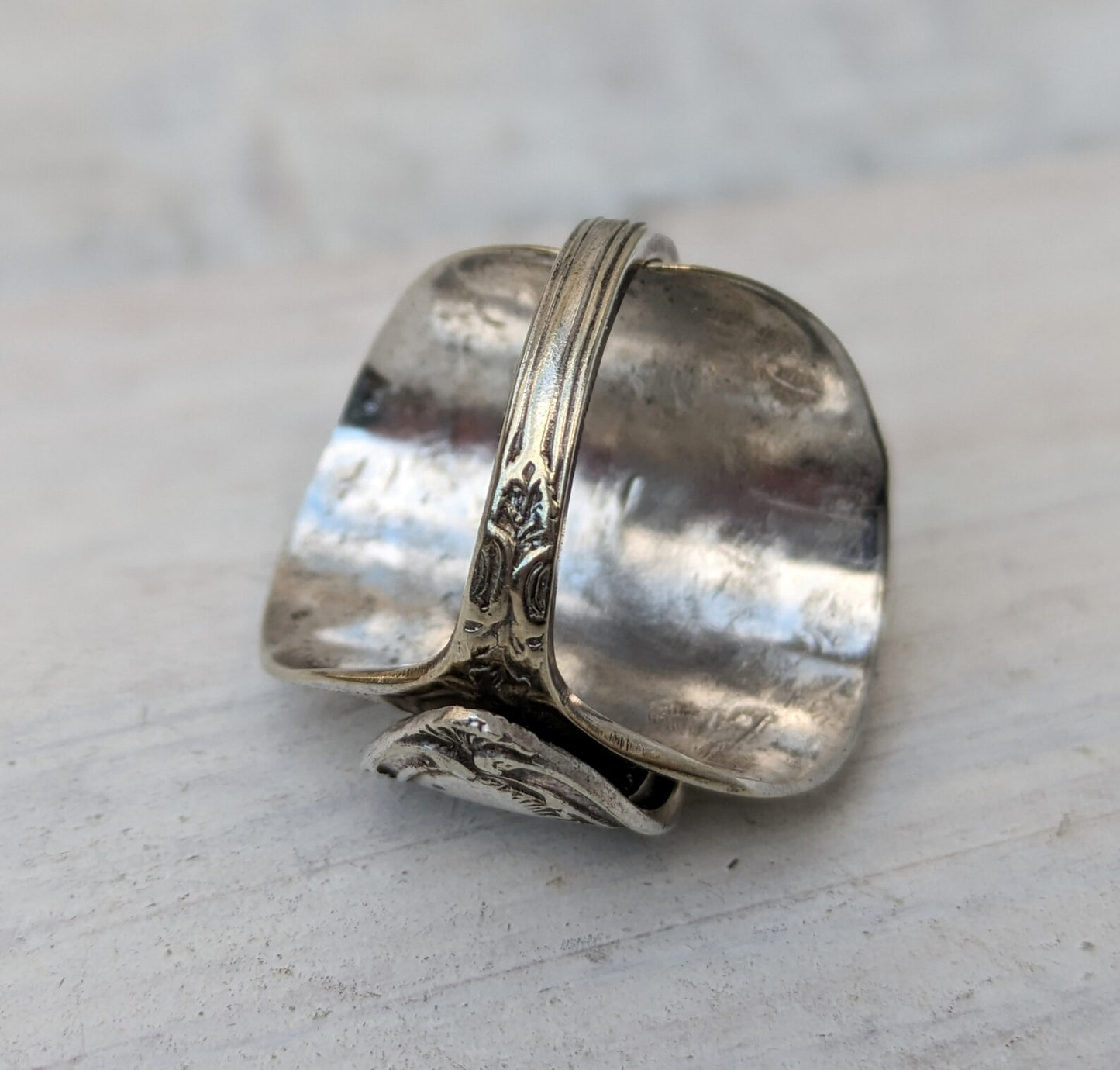 Vintage Spoon Ring - Men's / Ladies - Handmade Unisex Floral Jewelry