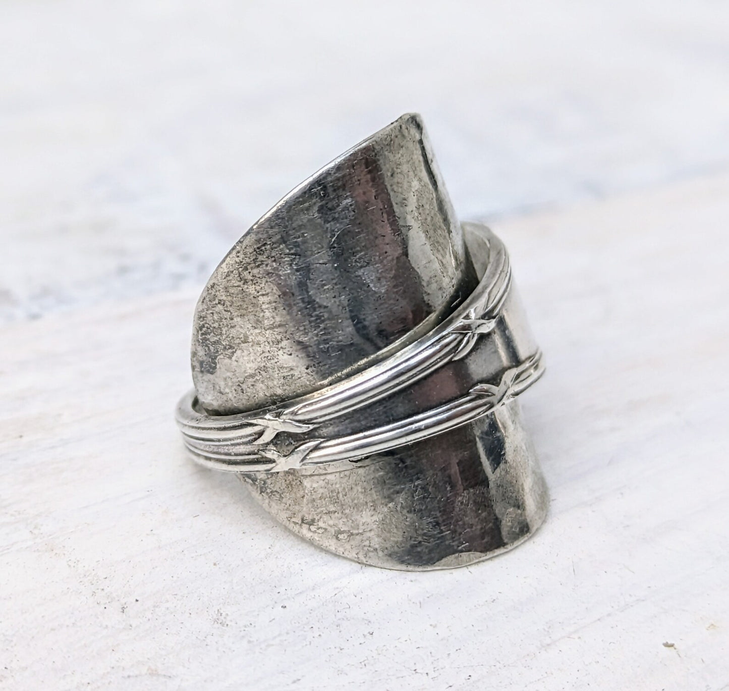 Birmingham Sterling SILVER 1912 Spoon Ring