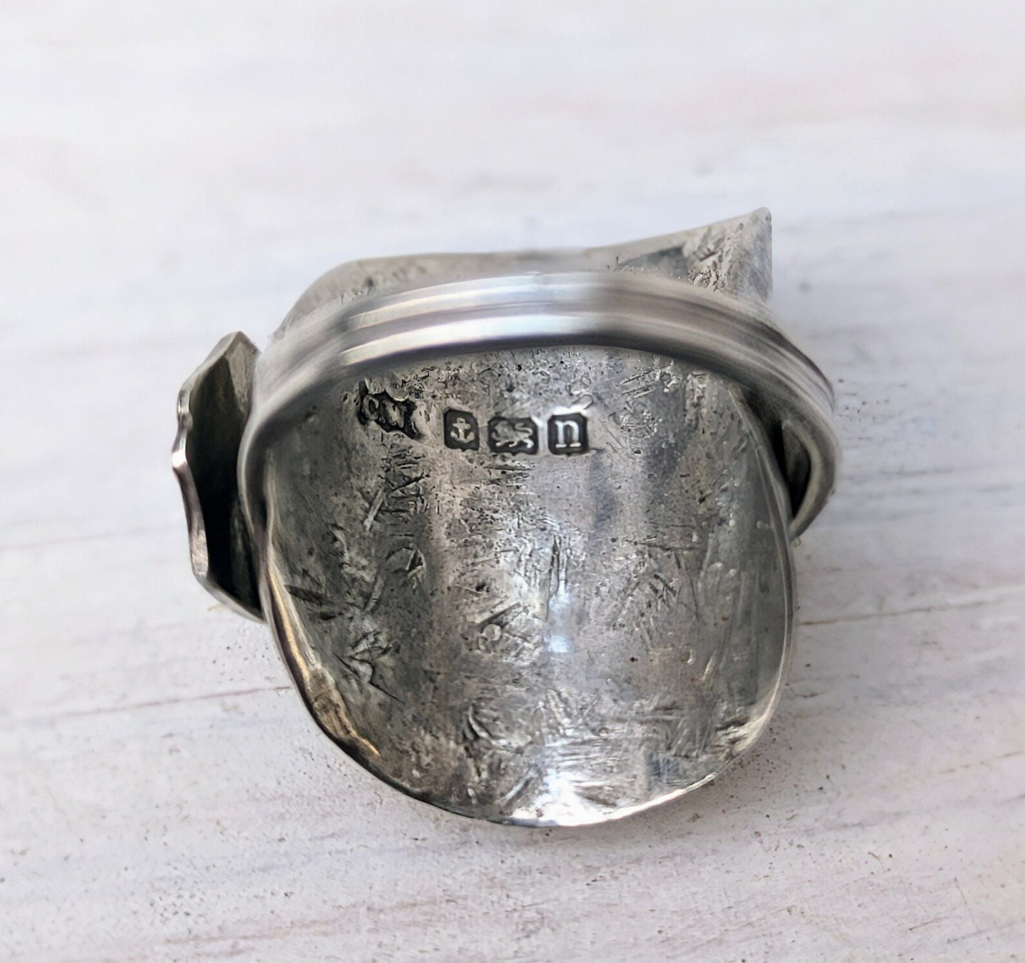 Birmingham Sterling SILVER 1912 Spoon Ring