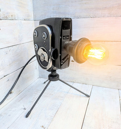 Vintage 1960s Movie Camera Lamp Retro Industrial Cinema Lighting (Copy)
