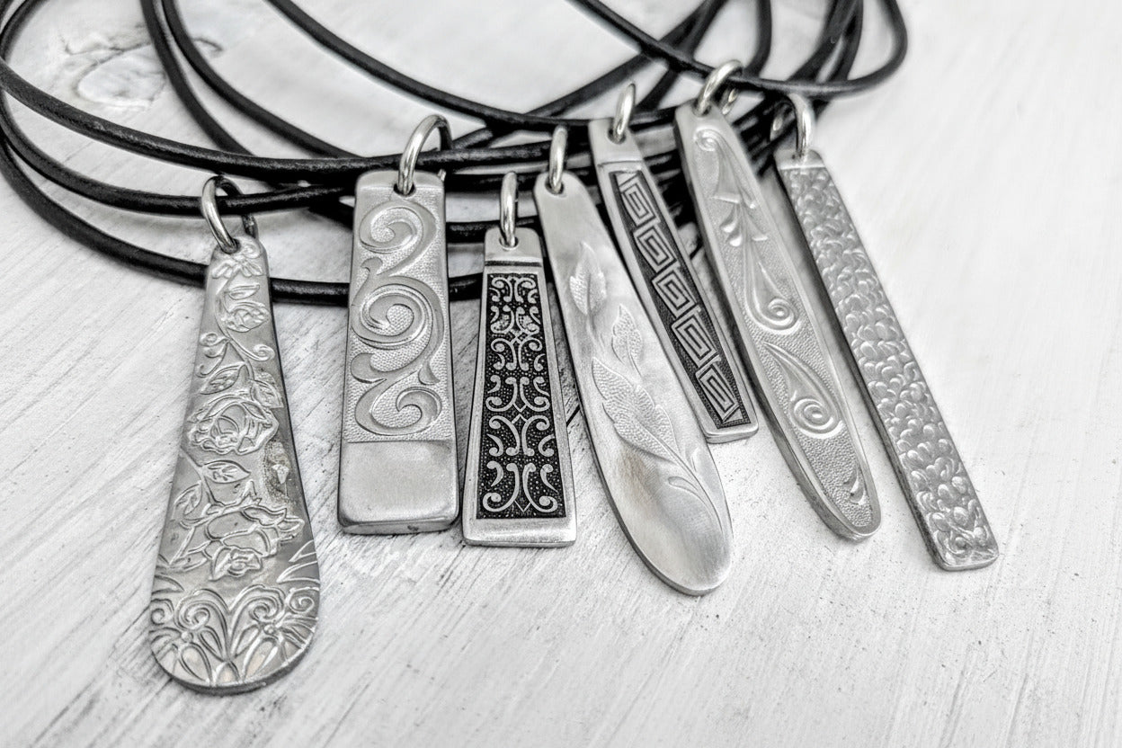 Vintage Handmade Upcycled Stainless Steel Cutlery Necklace - Eco Friendly Jewelry