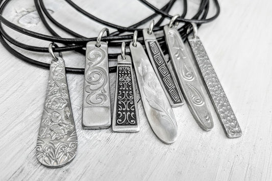 Vintage Handmade Upcycled Stainless Steel Cutlery Necklace - Eco Friendly Jewelry