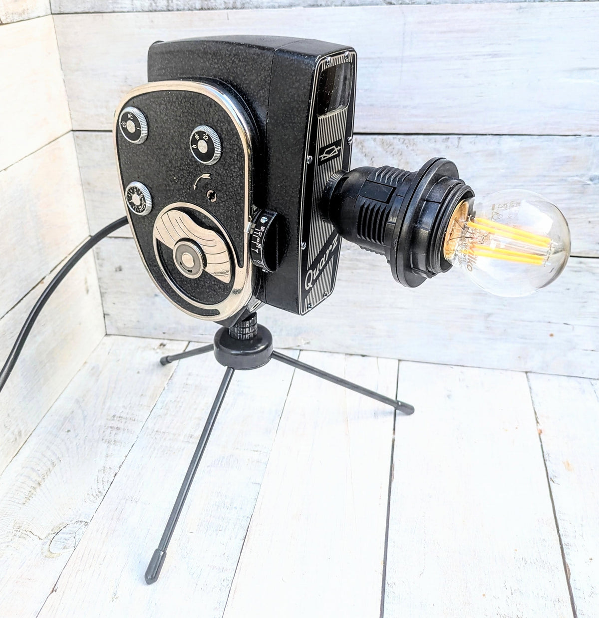 Vintage 1960s Movie Camera Lamp Retro Industrial Cinema Lighting (Copy)