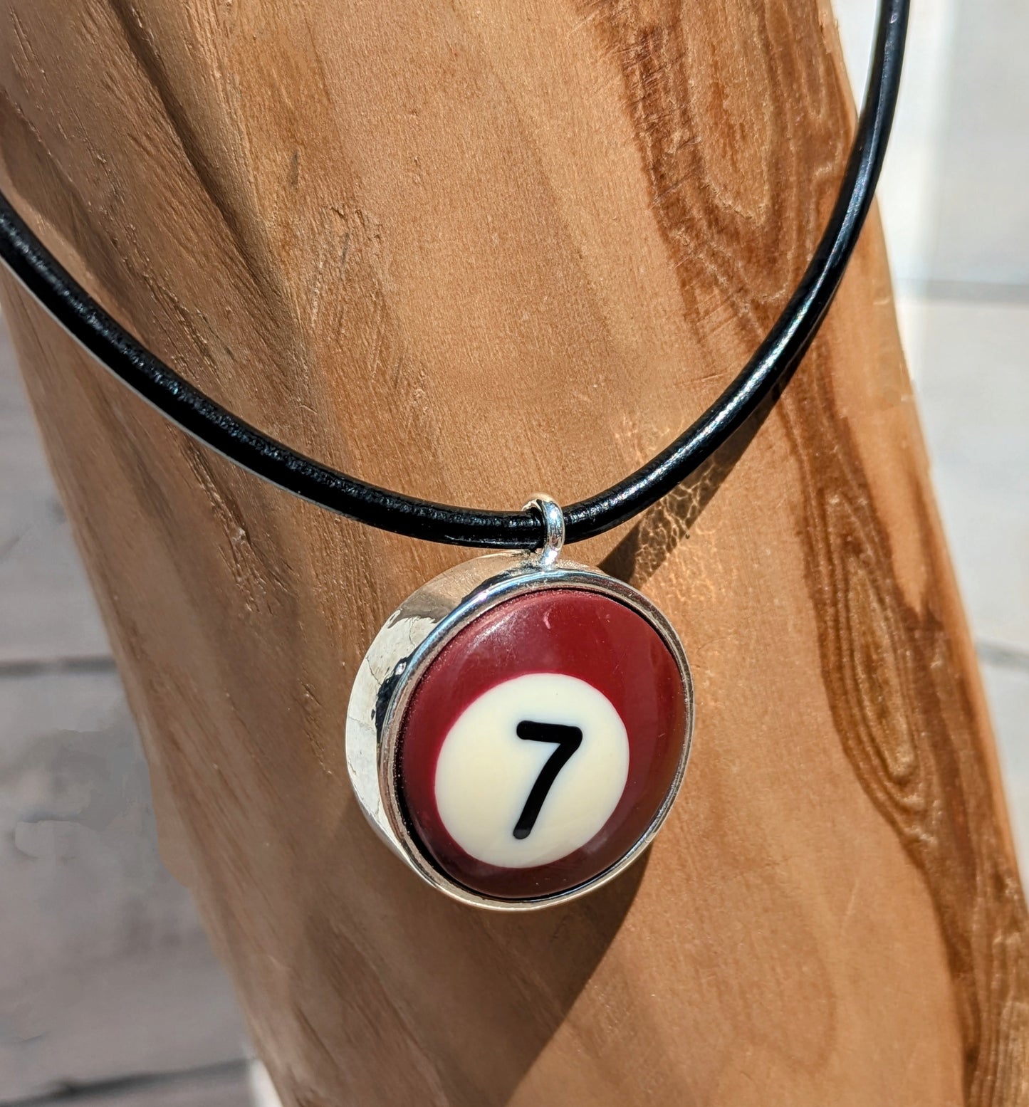 POOL BALL Pendant and Necklace Repurposed Jewelry Mens Ladies Fashion