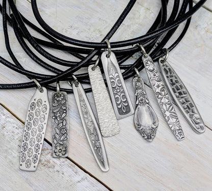 Vintage Spoon Handmade Stainless Steel Pendant & Necklace Eco Friendly Jewelry