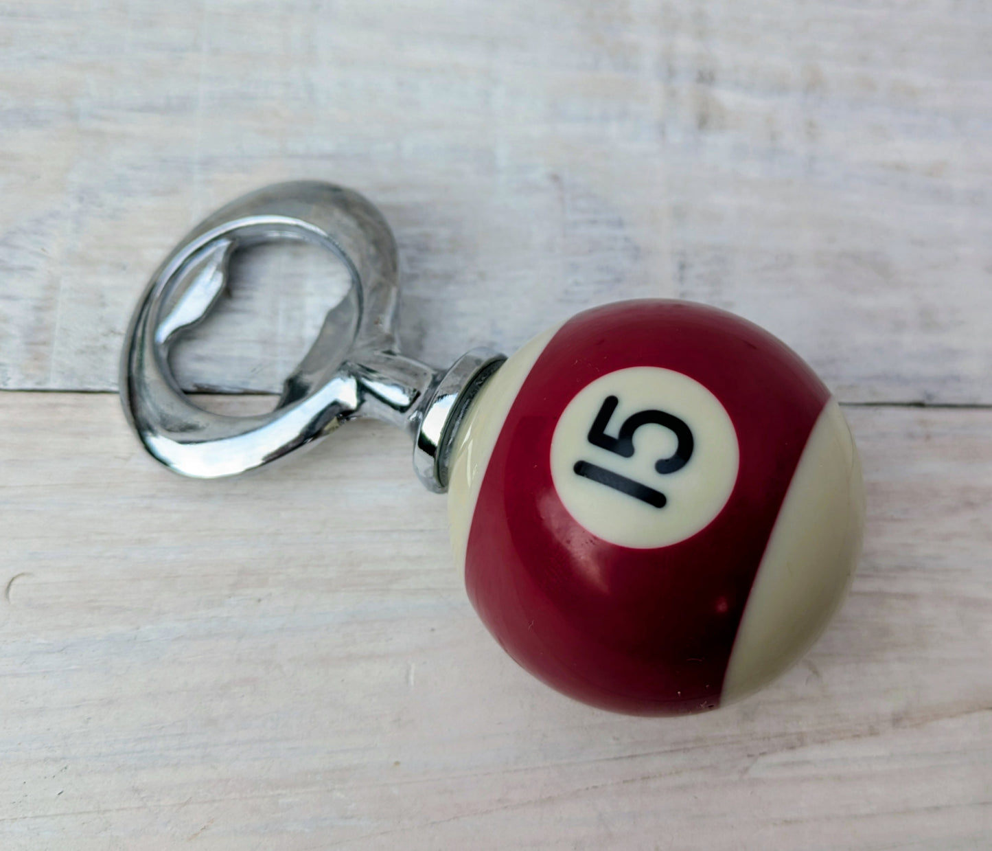 POOL BALL Beer Bottle Opener Repurposed Mancave Barware