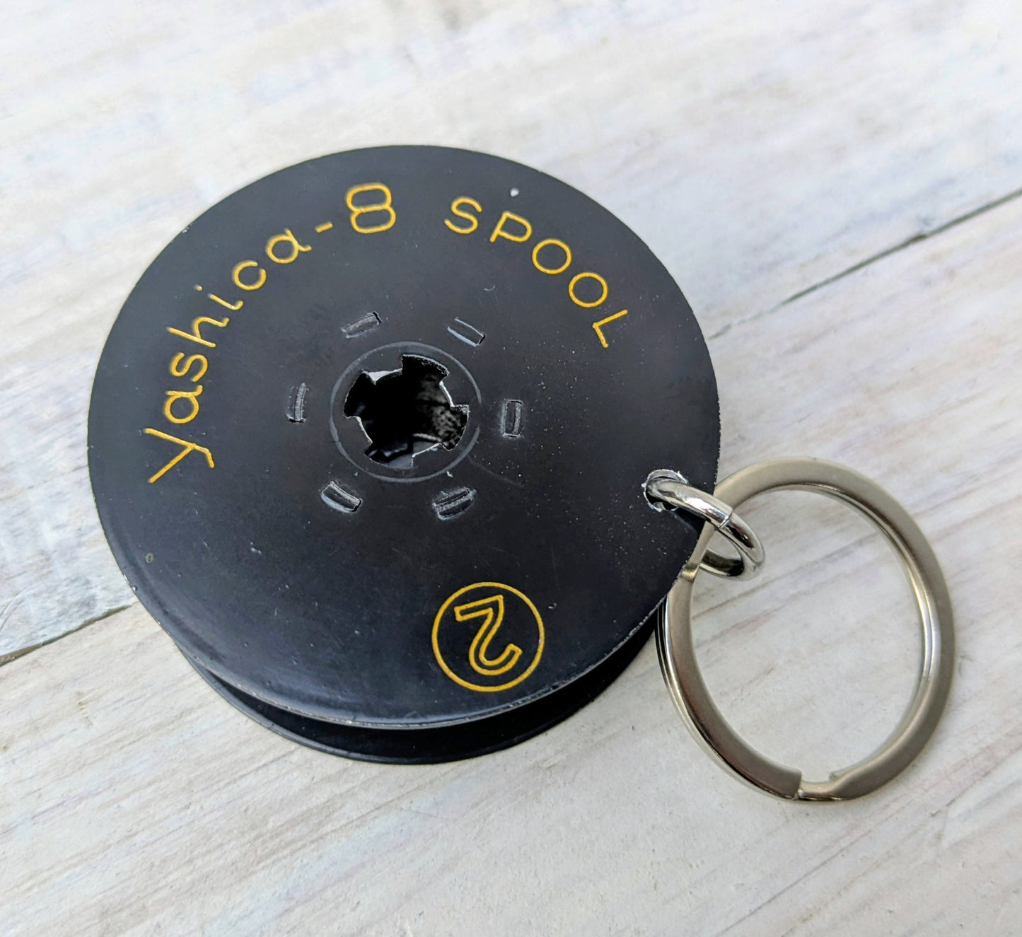 Repurposed Cine SUPER 8 Camera Film Reel Bag Charm Key Ring