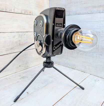 Vintage 1960s Movie Camera Lamp Retro Industrial Cinema Lighting (Copy)