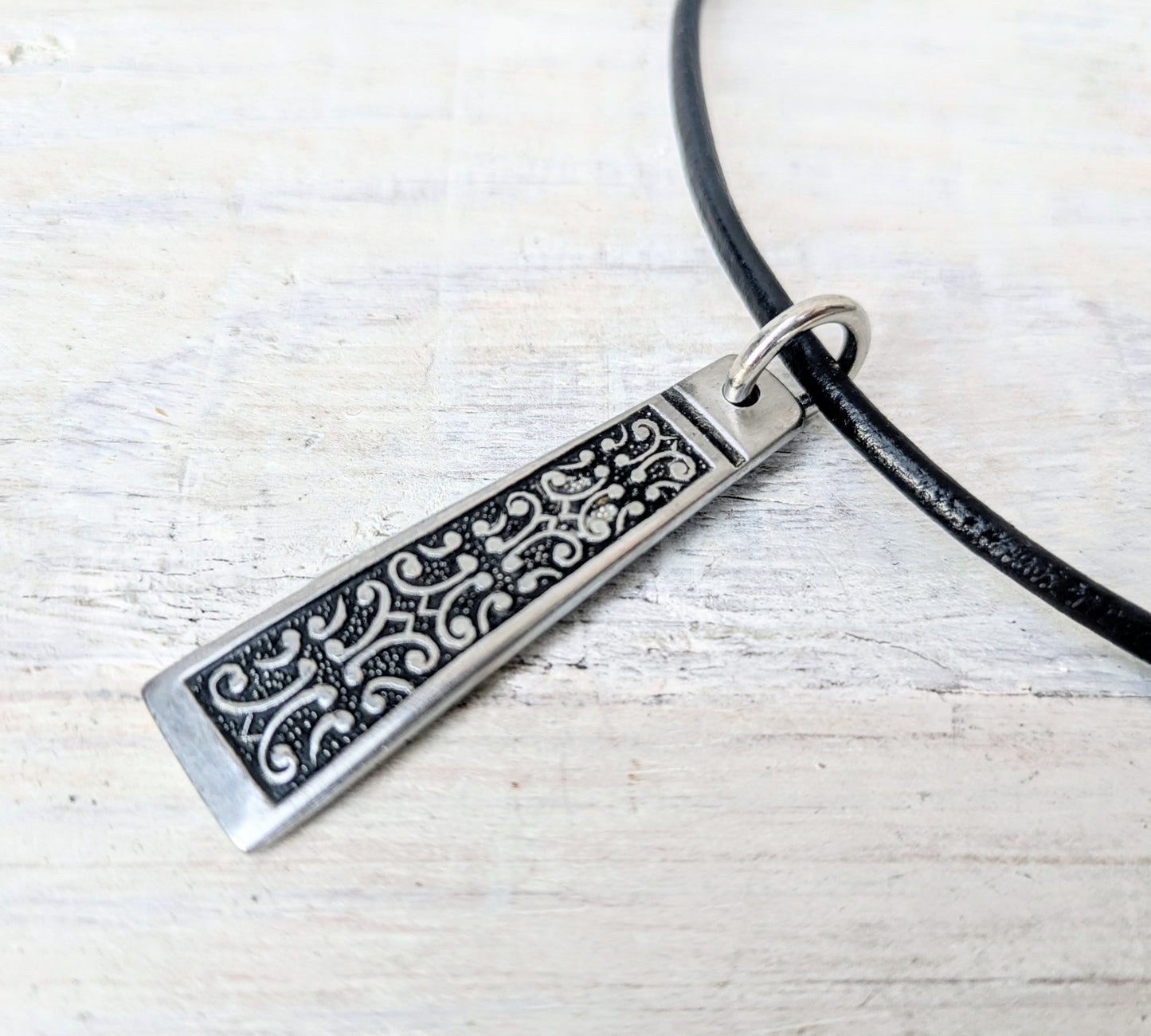 Vintage Handmade Upcycled Stainless Steel Cutlery Necklace - Eco Friendly Jewelry