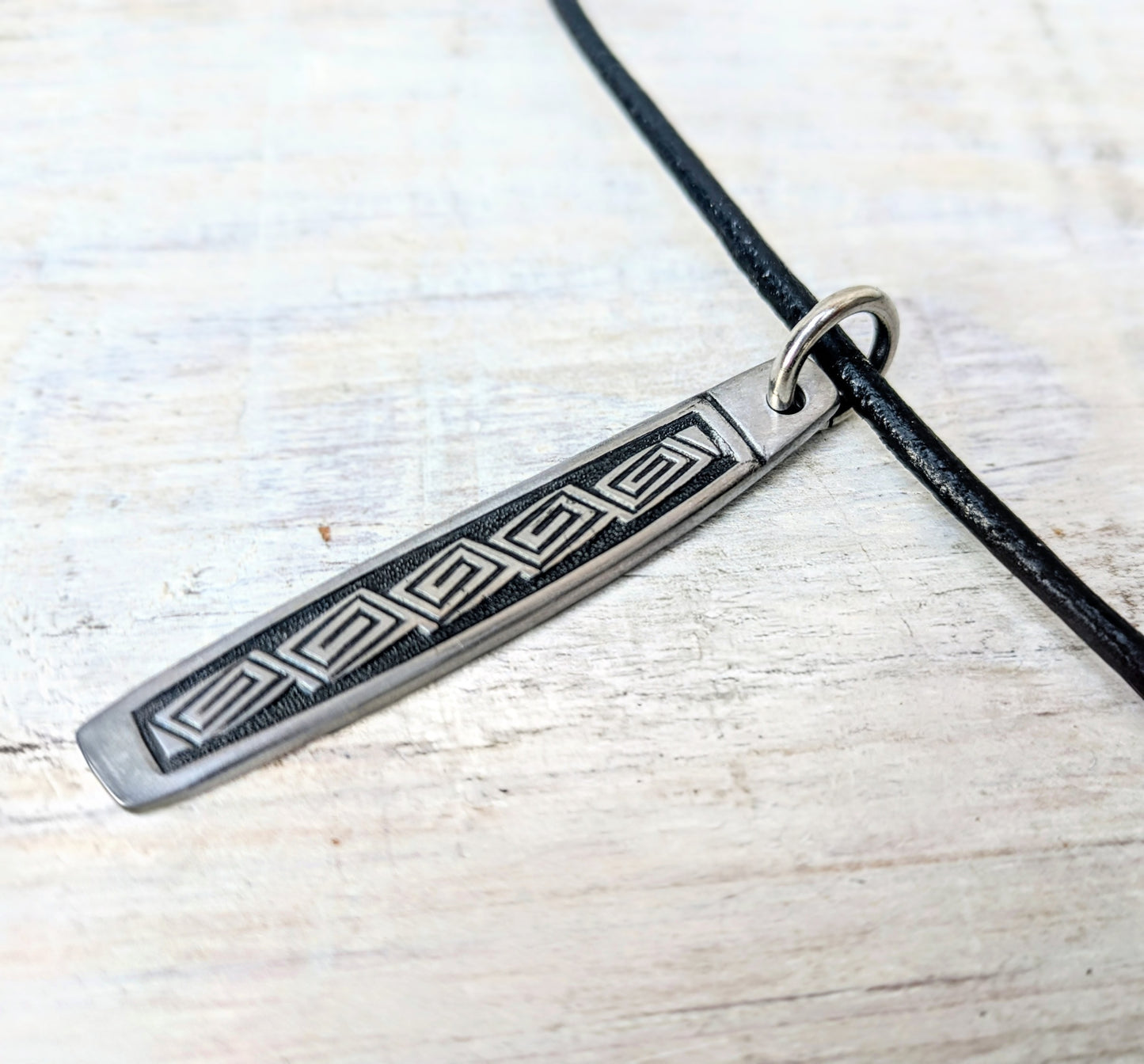 Vintage Handmade Upcycled Stainless Steel Cutlery Necklace - Eco Friendly Jewelry