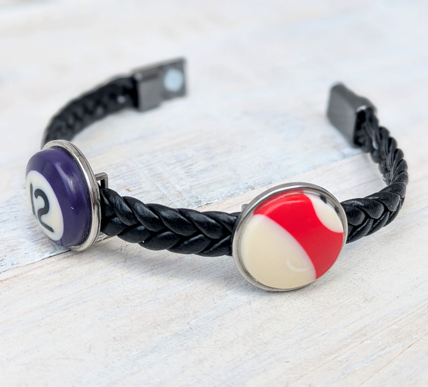 POOL BALL Leather Bracelets - Unisex Fashion Accesory