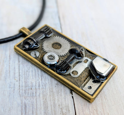 STEAMPUNK CYBERPUNK Sci Fi Pendant & Necklace