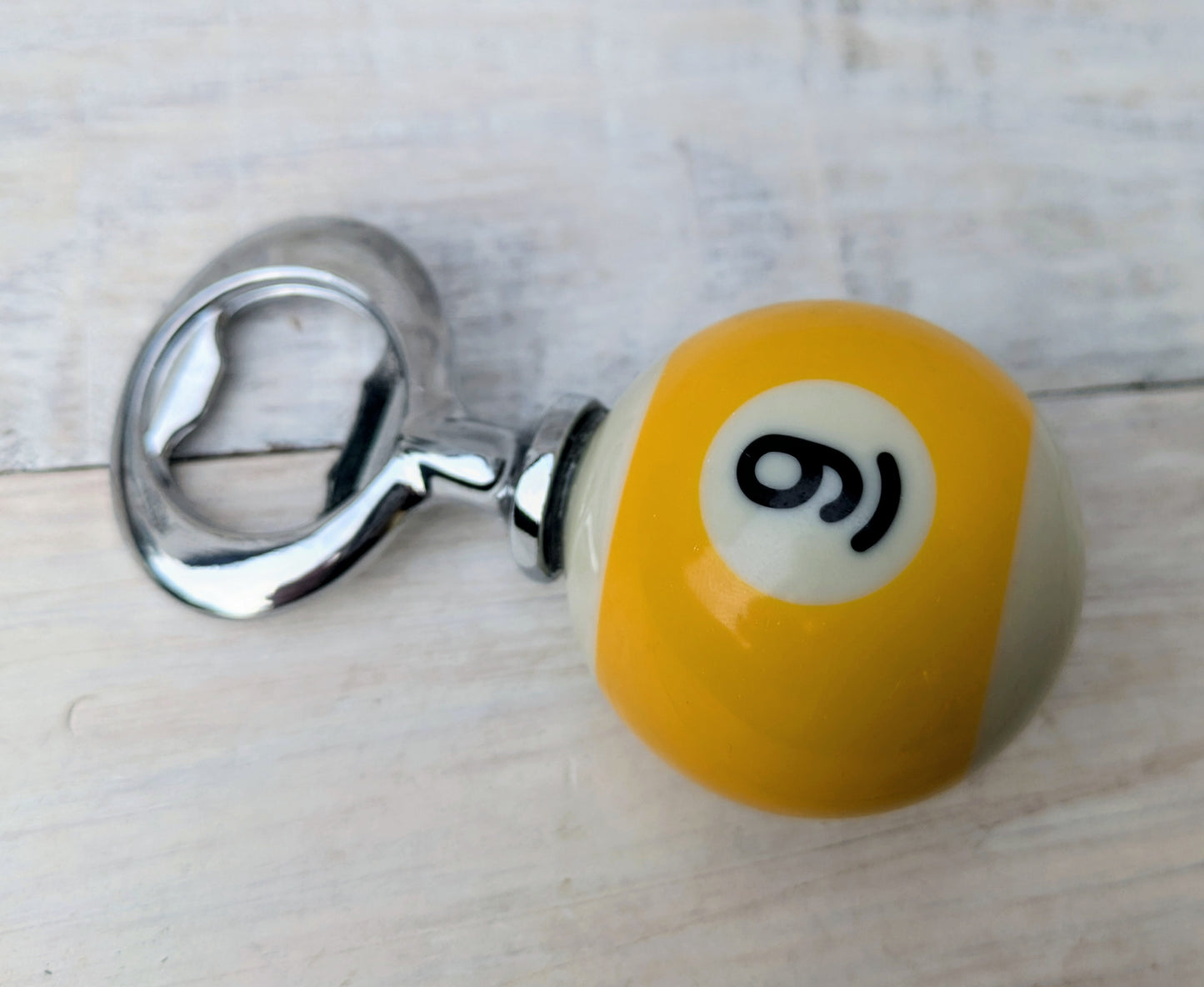 POOL BALL Beer Bottle Opener Repurposed Mancave Barware