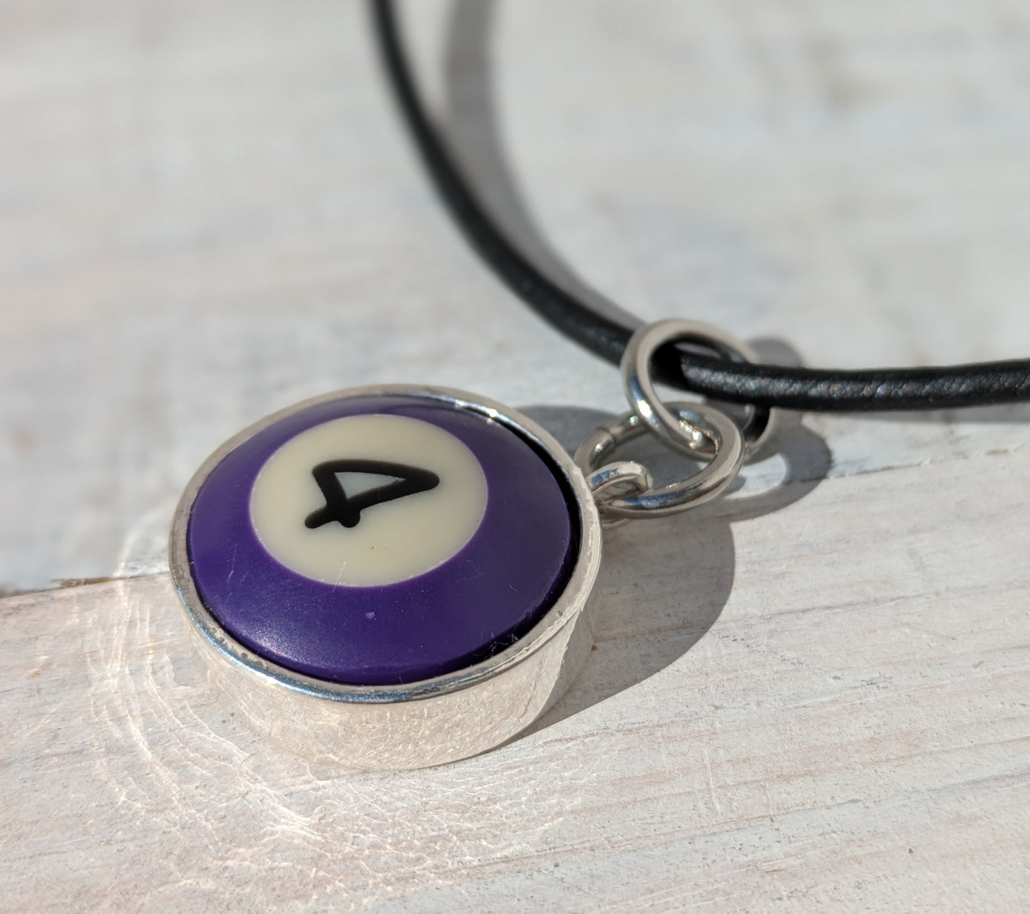 POOL BALL Pendant and Necklace Repurposed Jewelry Mens Ladies Fashion