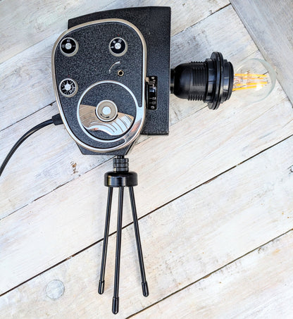 Vintage 1960s Movie Camera Lamp Retro Industrial Cinema Lighting (Copy)
