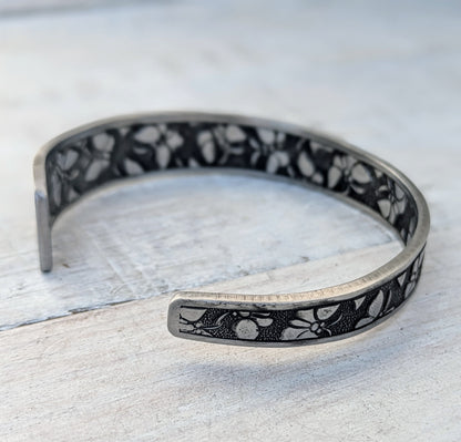 Stainless Steel Butterfly Cuff Bangle
