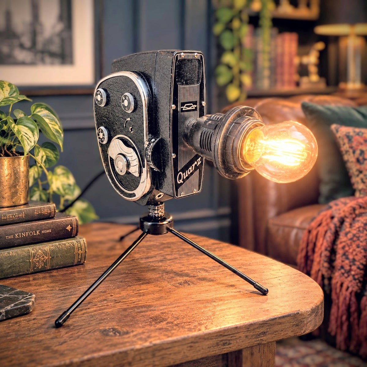 Vintage 1960s Movie Camera Lamp Retro Industrial Cinema Lighting (Copy)